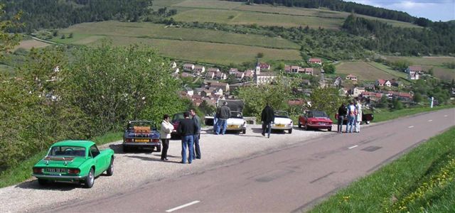 Premier arrêt pour décapoter et profiter du soleil