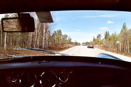 La route au nord d'Inari